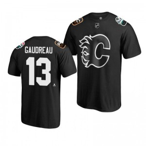 Flames Johnny Gaudreau Black 2019 NHL All-Star T-shirt - Sale