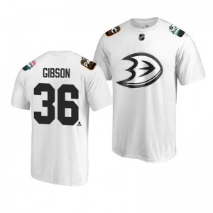 Ducks John Gibson White 2019 NHL All-Star T-shirt - Sale