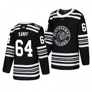 David Kampf Blackhawks 2019 Winter Classic Adidas Authentic Player Black Jersey - Sale