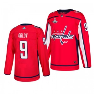 Dmitry Orlov Capitals 2018 Stanley Cup Champions Authentic Player Home Red Jersey - Sale