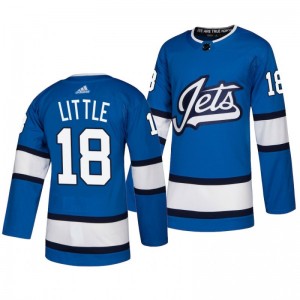 Bryan Little Jets Blue Authentic Heritage Alternate Jersey - Sale
