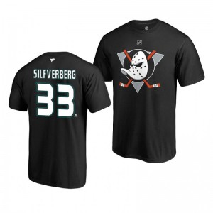 Jakob Silfverberg Ducks Alternate Authentic Stack T-Shirt Black - Sale