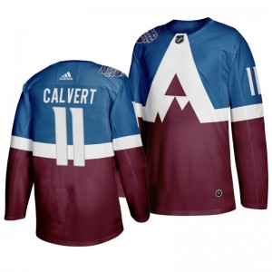 Matt Calvert #11 2020 NHL Stadium Series Colorado Avalanche Adidas Authentic Jersey - Blue - Sale