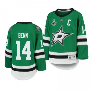 Youth Stars Jamie Benn 2020 Stanley Cup Final Replica Player Home Kelly Green Jersey - Sale