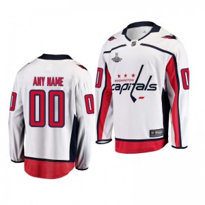 Capitals Custom White 2018 Away Stanley Cup Champions Youth Jersey - Sale