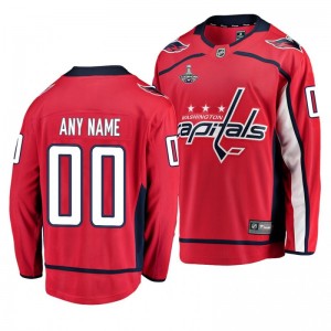 2018 Stanley Cup Champions Custom Capitals Red Breakaway Player Home Jersey - Sale