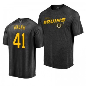 Jaroslav Halak Boston Bruins Black Amazement Raglan Player T-Shirt - Sale
