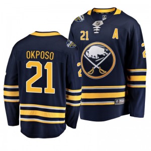 Kyle Okposo Sabres 2019 NHL Global Series Breakaway Player Navy Jersey - Sale