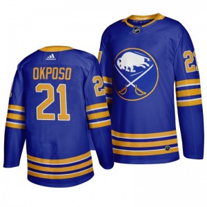 Sabres Kyle Okposo Home Authentic Return to Royal Royal Jersey - Sale