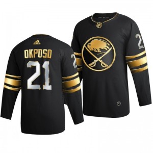 Sabres Kyle Okposo Black 2021 Golden Edition Limited Authentic Jersey - Sale