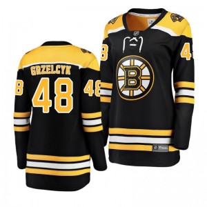 Matt Grzelcyk Boston Bruins Black Breakaway Player Home Women's Jersey - Sale
