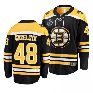 Bruins 2019 Stanley Cup Final Matt Grzelcyk Home Breakaway Black Youth Jersey - Sale