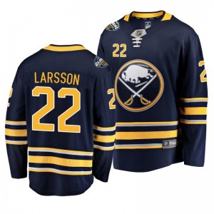 Johan Larsson Sabres 2019 NHL Global Series Breakaway Player Navy Jersey - Sale