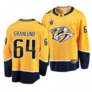 Predators 2019 Stanley Cup Playoffs Mikael Granlund Breakaway Player Gold Jersey - Sale