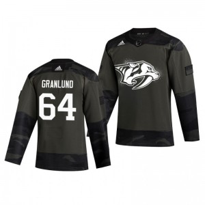 Mikael Granlund 2019 Veterans Day Predators Practice Authentic Jersey - Sale