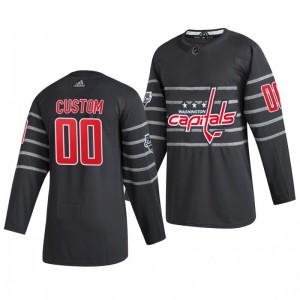 Washington Capitals Custom 00 2020 NHL All-Star Game Authentic adidas Gray Jersey - Sale