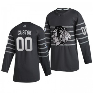 Chicago Blackhawks Custom 00 2020 NHL All-Star Game Authentic adidas Gray Jersey - Sale