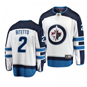 Anthony Bitetto Jets White Breakaway Player Away Fanatics Branded Jersey - Sale