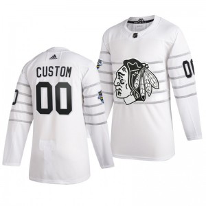 Chicago Blackhawks Custom 00 2020 NHL All-Star Game Authentic adidas White Jersey - Sale