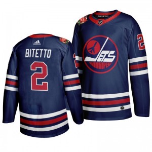 Anthony Bitetto Jets Navy 2019-20 Heritage WHA Jersey - Sale