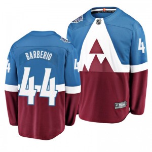 Mark Barberio #44 2020 Stadium Series Colorado Avalanche Breakaway Player Jersey - Blue Burgundy - Sale