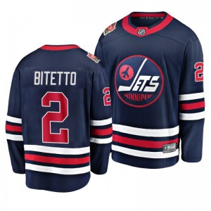 Anthony Bitetto Jets Navy 2019-20 Heritage Breakaway Player Jersey - Sale
