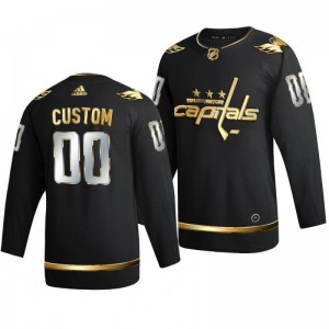 Capitals Custom Black 2021 Golden Edition Limited Authentic Jersey - Sale
