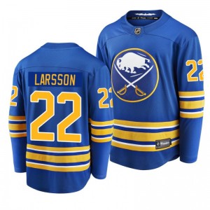 Sabres 2020-21 Johan Larsson Breakaway Player Home Royal Jersey - Sale