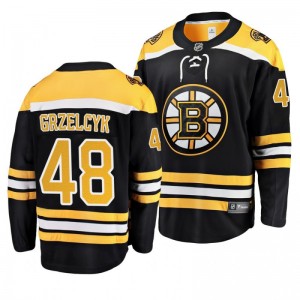 Matt Grzelcyk Bruins Black Breakaway Player Home Jersey - Sale