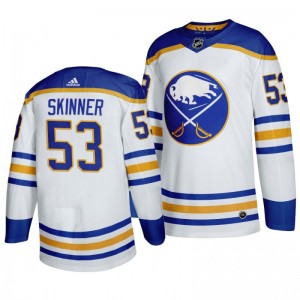 Sabres Jeff Skinner Away Authentic Return to Royal White Jersey - Sale