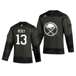 Jimmy Vesey 2019 Veterans Day Sabres Practice Authentic Jersey - Sale