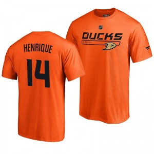 Anaheim Ducks Adam Henrique Orange Rinkside Collection Prime Authentic Pro T-shirt - Sale