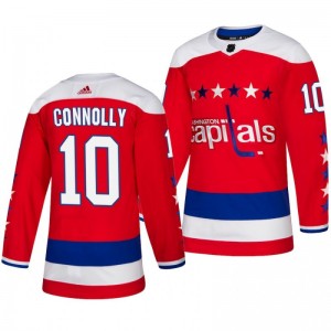 Brett Connolly Capitals Red Adidas Authentic Third Alternate Jersey - Sale