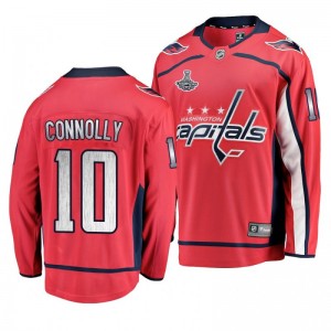 Capitals Brett Connolly Red-Silver Home Banner Collection Breakaway Jersey - Sale