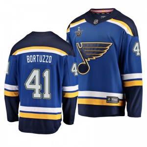 Blues 2019 Stanley Cup Playoffs Robert Bortuzzo Breakaway Player Blue Jersey - Sale