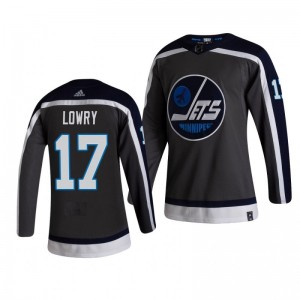 Adam Lowry Jets Reverse Retro Gray Authentic Jersey - Sale