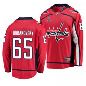 2018 Stanley Cup Champions Andre Burakovsky Capitals Red Breakaway Player Home Jersey - Sale