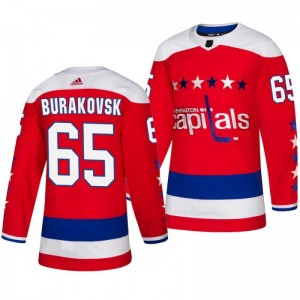 Andre Burakovsky Capitals Red Authentic Stealth Alternate Jersey - Sale