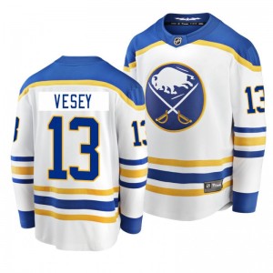Sabres 2020-21 Jimmy Vesey Breakaway Player Away White Jersey - Sale