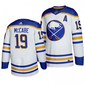 Sabres Jake Mccabe Away Authentic Return to Royal White Jersey - Sale
