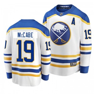 Sabres 2020-21 Jake McCabe Breakaway Player Away White Jersey - Sale