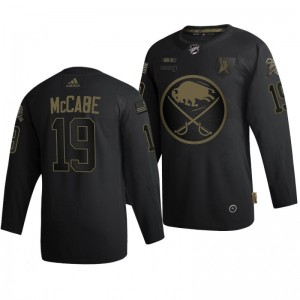 2020 Salute To Service Sabres Jake McCabe Black Authentic Jersey - Sale