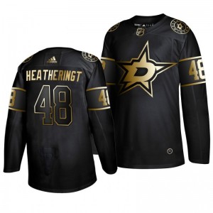 Stars Dillon Heatherington Black 2019 Golden Edition Authentic Adidas Jersey - Sale
