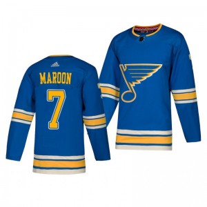 Blues Patrick Maroon Heritage Adidas Authentic Blue Alternate Jersey - Sale