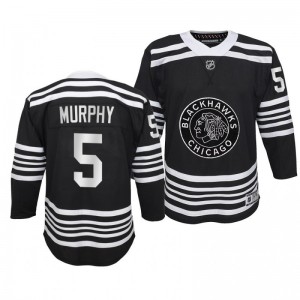 Connor Murphy Chicago Blackhawks 2019-20 Alternate Player Black Premier Jersey - Youth - Sale