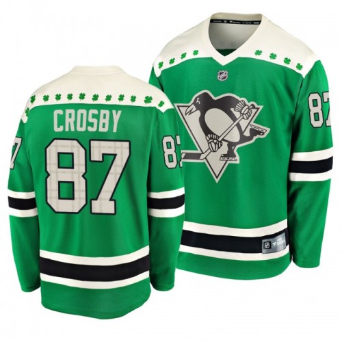 Pittsburgh Penguins NHL 2022 St Patrick Day Custom Name Custom Number  Hockey Jersey - TAGOTEE