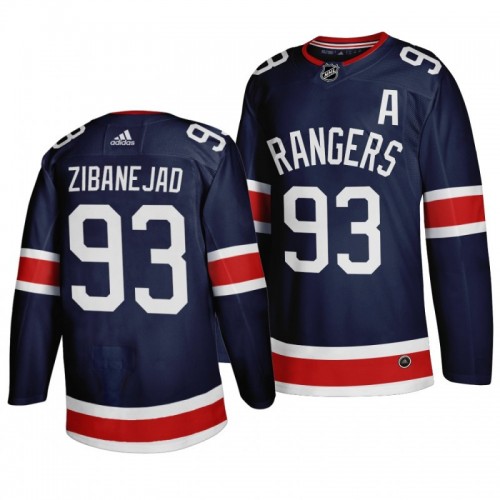 NHL Rangers 93 Mika Zibanejad Navy 2018 Winter Classic Adidas Men Jersey